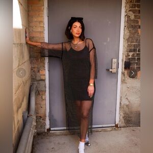 Dressed in Lala Mirrorball Mesh Dress + Slip 2x/3x. NWT